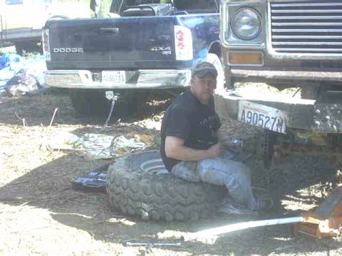 1995 Ford Bronco - Bill pulling his stub shaft
