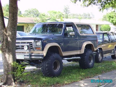 1986 Ford Bronco - Next to an 89 Blazer....what can I say?