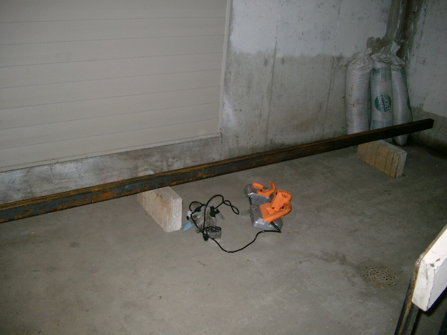 Lets start by making a mobile base for the compressor so I can easily move it from my limited work area.  I scored 12.5 foot of 2" x 3" 11 gauge steel for the project.  Got a deal on this "drop" peice.