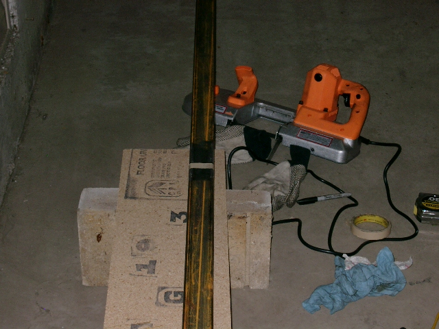 Marked off 2, four foot sections.  Used tape to mark with as my dungeon is kind of dark for working.