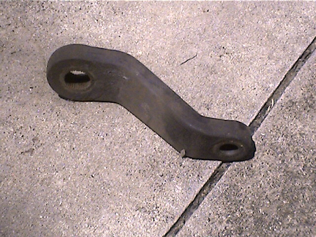 steering drag link part on concrete