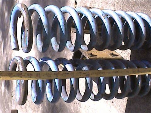 1978 Ford Bronco - Suspension coil springs shown in detail, possibly for a vehicle restoration or repair project.