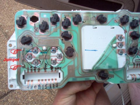 1994 Ford Crown Victoria - To make the gauge work with a real oil pressure sender, solder a jumper wire across the 20 Ohm resistor. I used a Wh/R wire because that's…