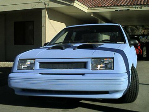 1989 Ford Tempo - shaved all around, even the front marker lights, and LED's installed in the bumper, and rear Skin