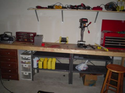 1981 Ford Bronco - Day 1 side work bench