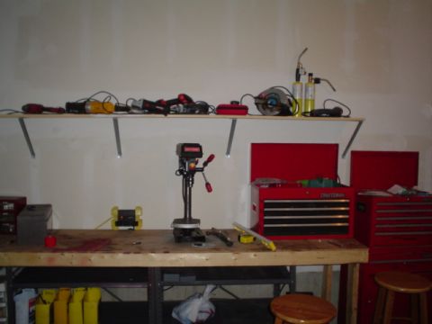 1981 Ford Bronco - The upper shelf is for my power tools!!