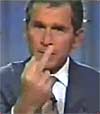 1968 Ford Mustang - A man in a suit is shown picking his nose.