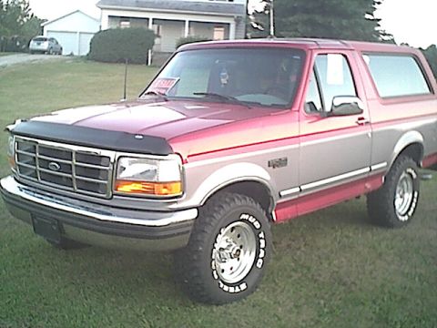 1994 Ford Bronco - This 1994 Ford Bronco is shown from the front three-quarter angle.