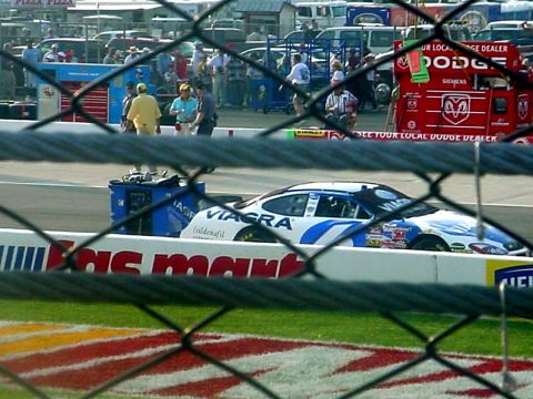 1973 Ford Ranchero - A NASCAR race car, sponsored by Viagra, is seen on the track, possibly during a pit stop or pre-race preparations.