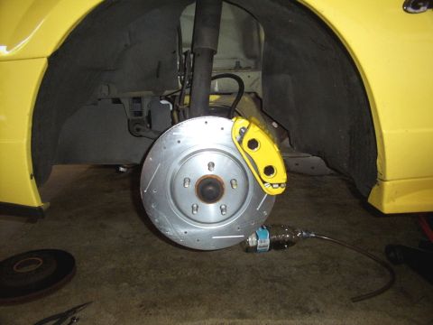 2002 Ford Mustang - New 13" D&S Cobra Rotors and Mach I Calipers installed