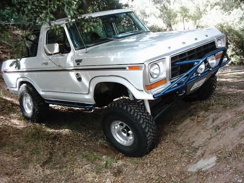 1978 Ford Bronco - This 1978 Ford Bronco is equipped with a custom blue front bumper and off-road tires.