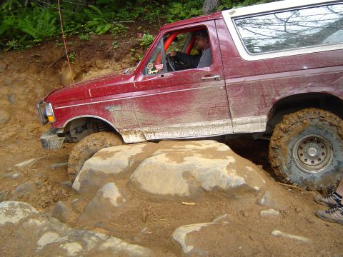 1989 Ford Bronco - Kerry on Little Rubicon