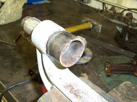 1990 Ford Bronco - I built this receiver for the larger Dana 60 caps as the existing hole is too small