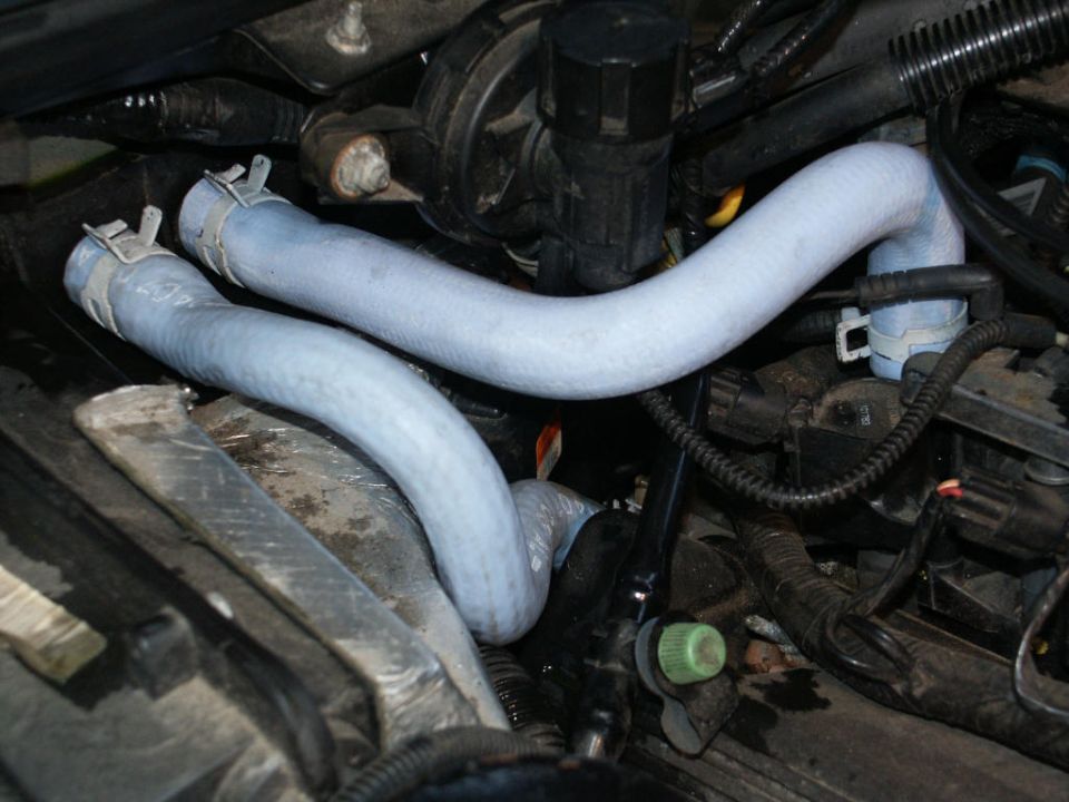 Heater hoses.