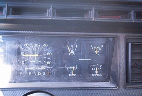 1986 Ford Bronco - not too bad for idling for like 10 minutes on a 90 degree day. :)
