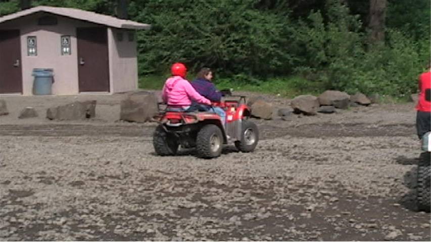 Anne & Kaitlyn Riding Quad
(7/9/2005)