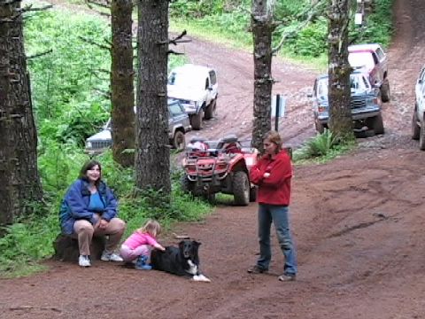 1996 Ford Bronco - Michelle, Monica & Tammy Monica Petting Boomer (7/9/2005)