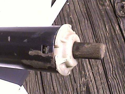 1978 Ford Bronco - A close-up view of a steering column component, likely from a vehicle's interior.