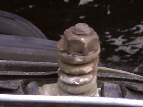 1978 Ford Bronco - This photo shows a rusted bolt and washer assembly, not a 1978 Ford Bronco.