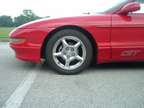 1993 Ford Probe - Front wheel gap with Eibachs