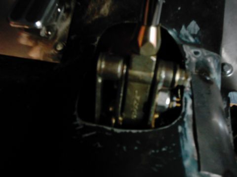1978 Ford Bronco - A detailed view of an interior mechanical linkage, with visible text from Supermotors.net.