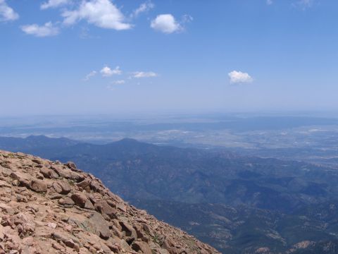 2000 Ford Crown Victoria - Looking down from Pikes Peak.