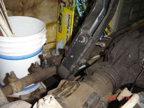 1993 Ford Bronco - This photo shows vehicle suspension and steering components, not a complete vehicle.
