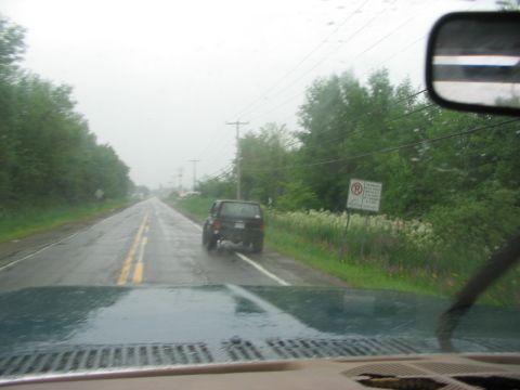 1986 Ford Bronco - this is the rain going up