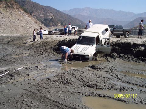 1985 Ford Bronco - wasnt sure how deep it was.