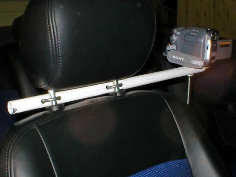 2004 Ford Focus - Initial fit up - Front view I actually had all these items just lying around my shop. Well, not the camcorder. That's a metal pipe with pla…