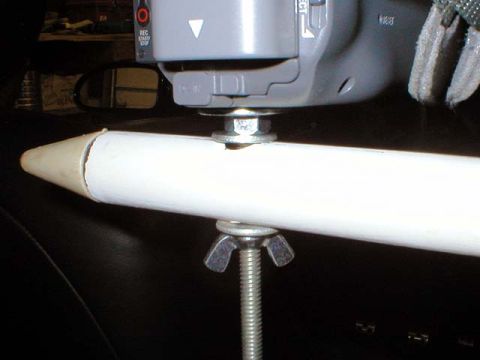 2004 Ford Focus - Camera Mount: 1/4 X 20 stud. 1" thin rubber washer and 1" fender washer directly under the camera. The rest is pretty self explanatory.
