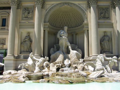 2003 BMW Z4 - Large ornate fountain with multiple sculptures and water elements.
