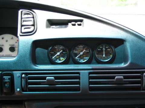 1993 Ford Taurus - Installed Gauges (Oil Pressure, Transmission Fluid Temperature, Ammeter)