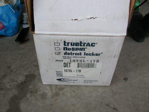 1984 Ford Bronco - A box for a Detroit Locker differential is shown, with model number 187SL-17B visible.