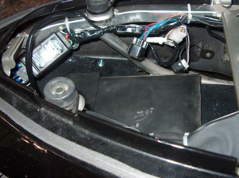 2002 Suzuki TL1000R - Motorcycle electrical components and wiring harness detail.
