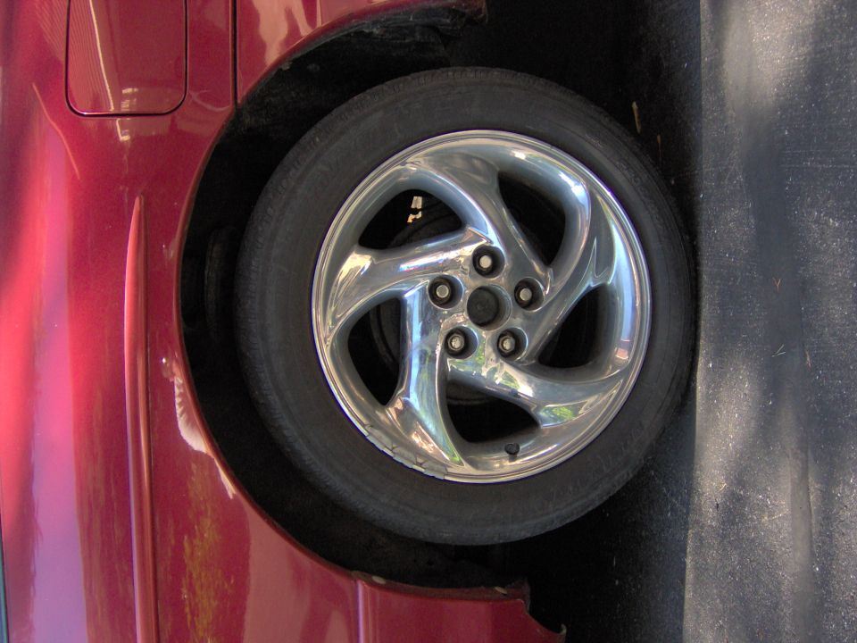 Drivers side rear swirlie