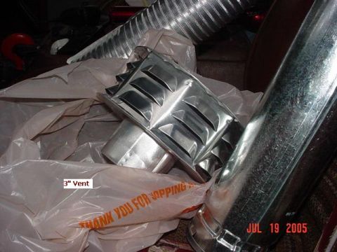 1978 Ford Bronco - Several ventilation parts are shown, including a 3" vent and flexible metal ducting, with a date stamp of JUL 19 2005.