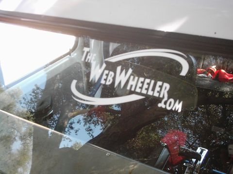 1978 Ford Bronco - A sticker with "The WebWheeler.com" is visible on the interior of a vehicle window.