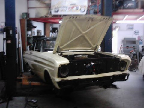 1978 Ford Bronco - This 1964 Ford Falcon convertible is undergoing work in a garage.