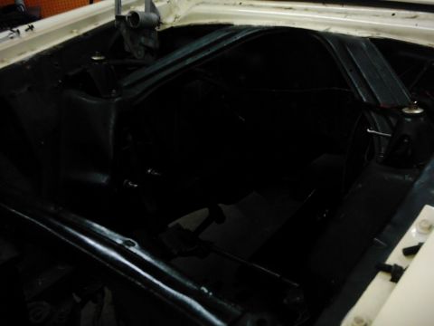 1978 Ford Bronco - The interior of a vehicle is shown, focusing on the dashboard area and surrounding trim.