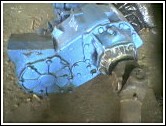 1981 Ford Bronco - A blue manual transmission is shown, likely for a vehicle part sale.