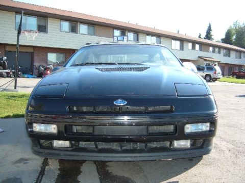 1989 Ford Probe - Front view of a black 1989 Ford Probe.