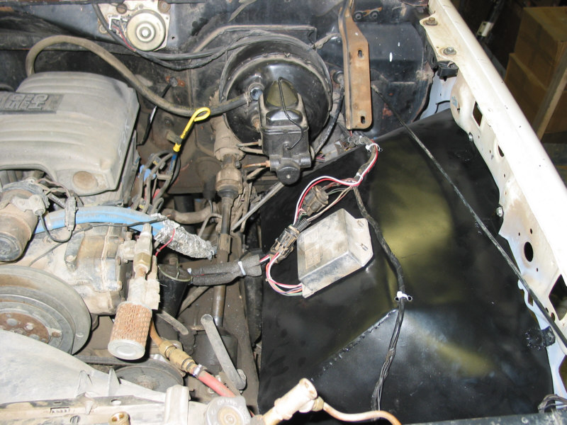 Left side inner fender.