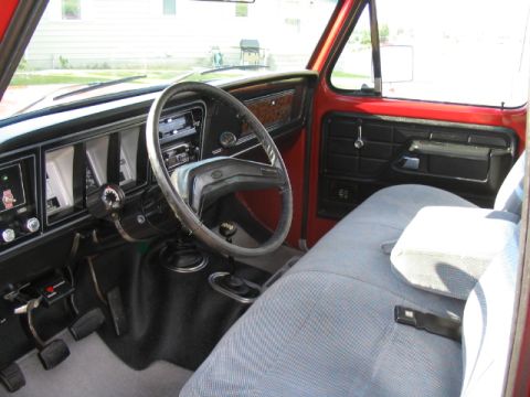 1979 Ford F-150 - Interior view of a 1979 Ford F-150, highlighting the dashboard and seating.