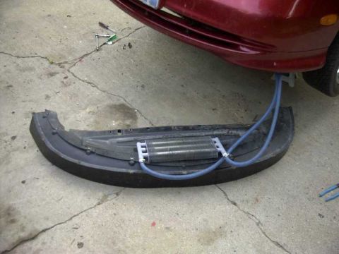 1997 Ford Taurus - This is a large Hayden oil cooler. I use it to cool the coolant, below the coolant block temperature, that is used in the OEM oil to water…