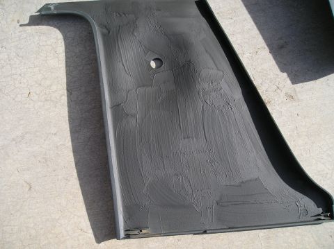 1993 Ford Bronco - paint on style. All the panels except for the door panels have the paint on deadener
