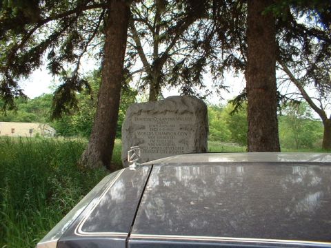 1984 Ford Crown Victoria LTD - In front of the grave of Traverse Colantha Walker, world's champion....cow.