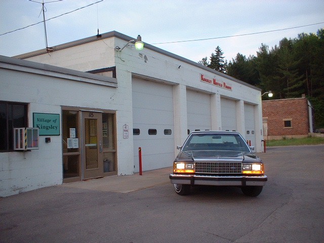 Kingsley Fire Dept, and old township hall.