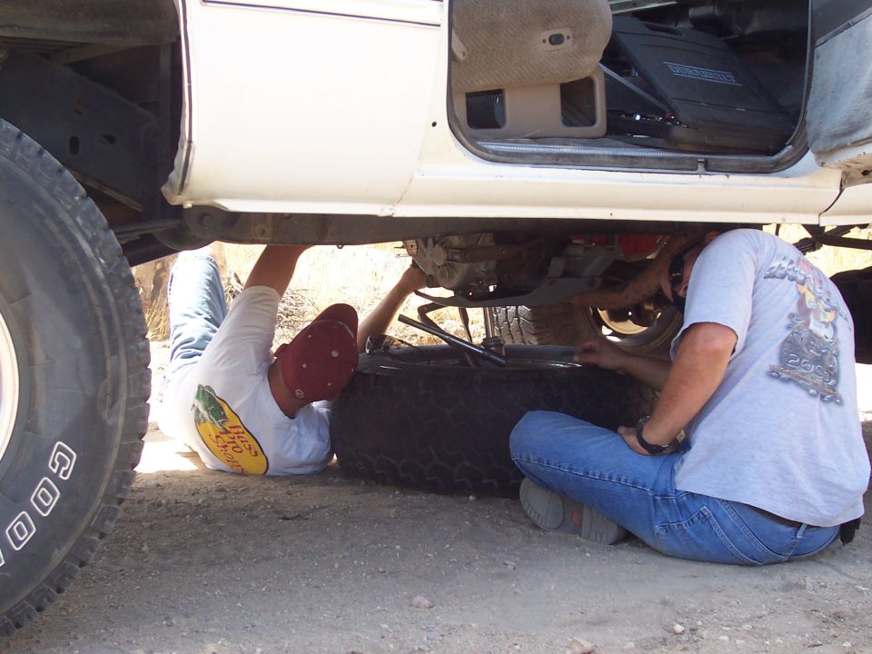 Another shot - Tim's helping him out