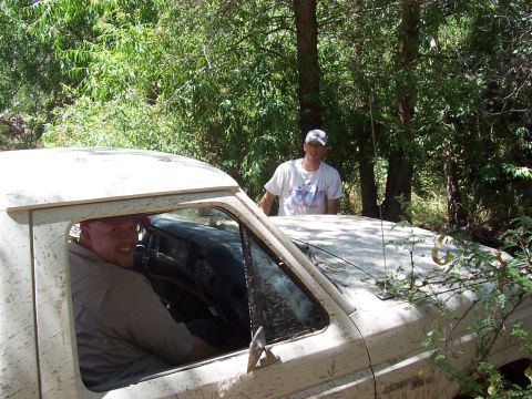 1981 Ford F-150 - Caught Jared smiling in the Ford!!